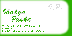 ibolya puska business card